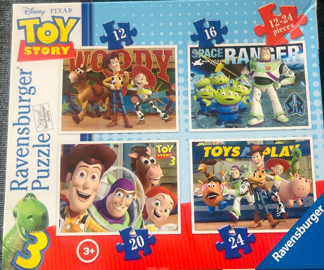 RAVENSBURGER DISNEY PIXAR Toy Story 3 Jigsaw Puzzle 4 in a Box Age 3yrs ...