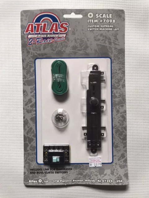 Atlas O Scale 2-Rail Custom Supreme Switch Machine Left Item #7098