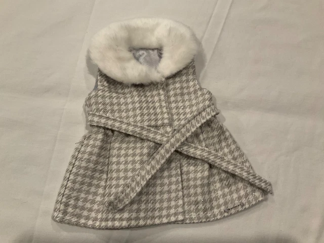 American Girl Doll Frosty Frills Collection Vest Fur collar