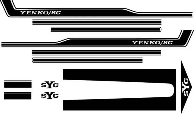1969 Camaro SYC Yenko Stripe Set Black OER