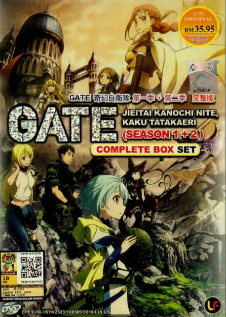 Gate Jieitai Kanochi Nite, Kaku Tatakaeri SEA 1 + 2 (1-24 END) DVD Ship  From USA