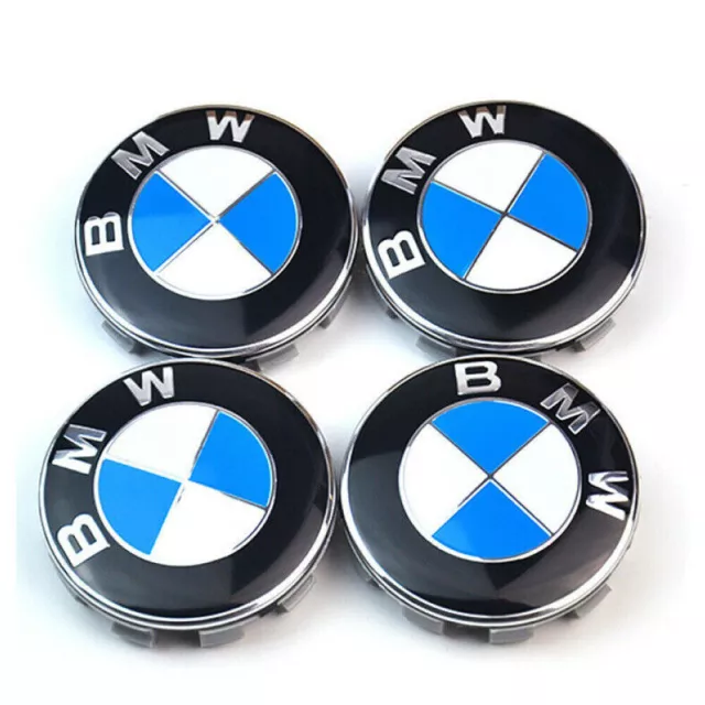 4 BMW EMBLEME Nabendeckel Felgendeckel 2er F45 F46 X1 X3 i3 i8