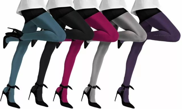 SATIN GLOSS LUXURY Tights 100 Denier 3D High Shiny Opaque Tights New  Diverse £8.49 - PicClick UK
