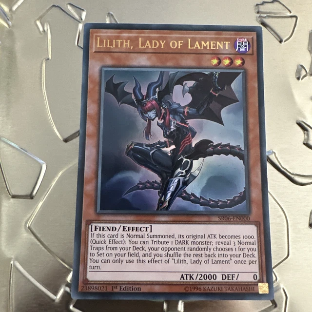 Deck Lockdown Yugioh Yu-Gi-Oh! Alice, Lady Of Lament X3 - BACH-EN028 Super  Rare 1st Edition - Battle Of Chaos Set - Trap Deck Card Yugioh Traptrix