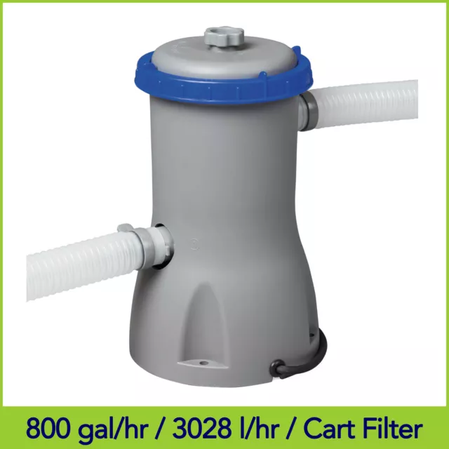 800 gal / 3028 L Bestway Flowclear Swimming Pool Cartridge Filter Pump