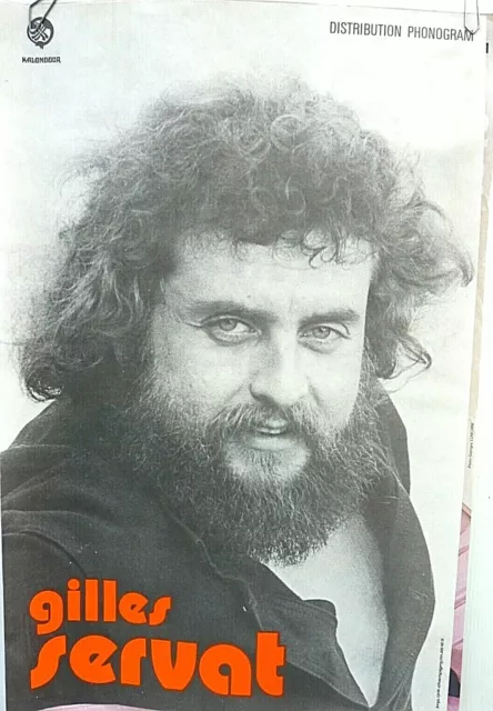 GILLES SERVAT    /   Affiche ancienne 1975 / 1980