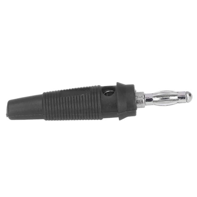(black)4mm Banana Plug Connector Easy To Use Stable Current Transmission