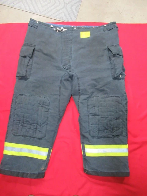 BLACK MORNING PRIDE Fire Fighter Turnout PANTS 54 X 30 BUNKER GEAR RESCUE TOW
