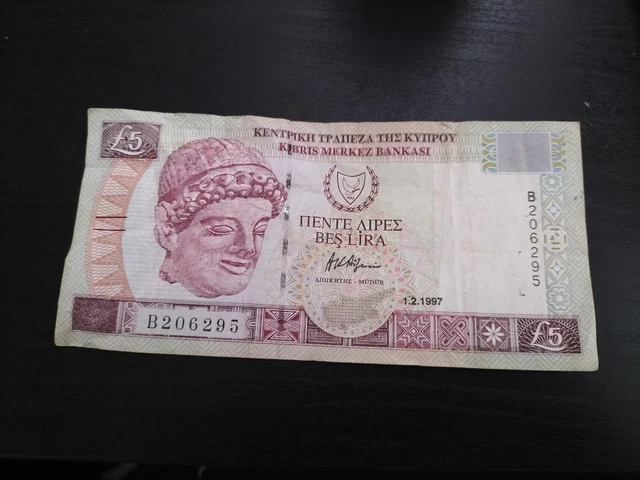 Cyprus 5 Pounds 1997