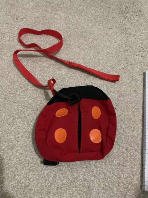 Childrens Toddler's ladybird backpack with Safety Reins Child Rucksack Bag