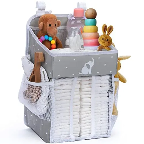 Hanging Diaper Caddy - Baby Shower Gifts Diaper Organizer for Changing Table ...