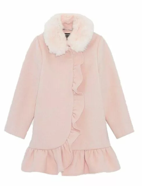 Rothschild Girls Pink Faux Wool Coat Size 7/8 10/12 14 16
