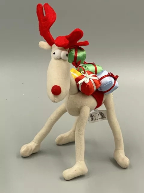 Genich Int'l 8” Reindeer Christmas Plush Movable Posable Stuffed Animal