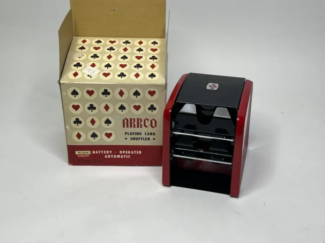 Vintage Arrco Automatic Playing Card Shuffler Collectible Casino Gambling