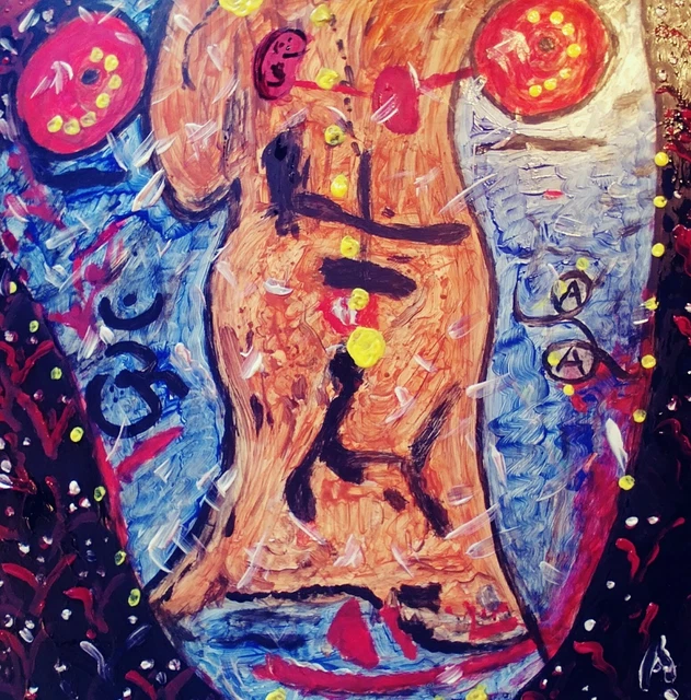 dipinto artista Siracusa cm50 x40  quadro quadri tantra