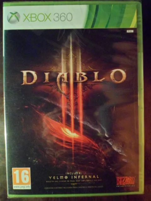 Diablo III 3 Xbox 360 Nuevo Incluye Yelmo Infernal MMORPG Rol acción castellano^