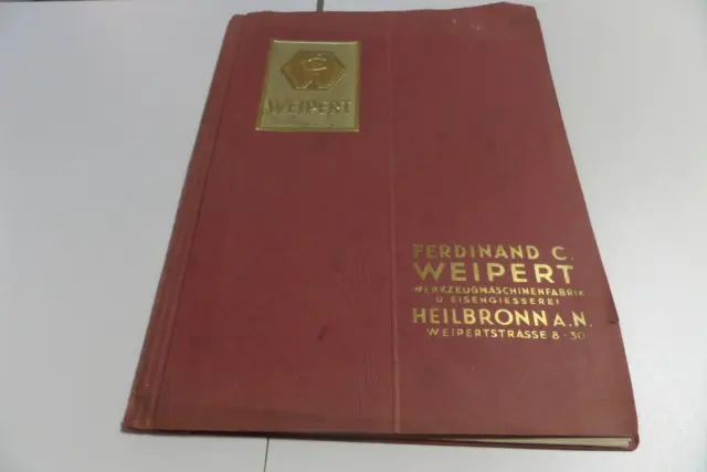 Mappe Ferdinand C.Weipert - Heilbronn a. N. 1941 - Maschinenwerbung  /A8