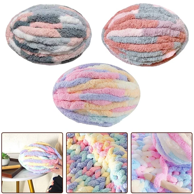 BOULE EN FIL de coton volumineux parfaite pour créer des couvertures et des fou EUR 17,61