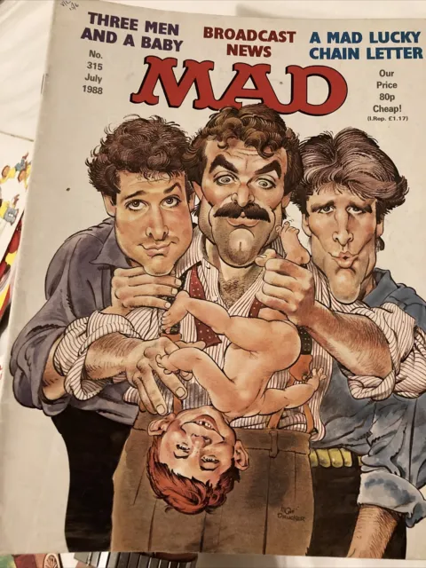 Mad Magazine #315 Ec Thorpe And Porter British Magazine Alfred Neuman July 1988