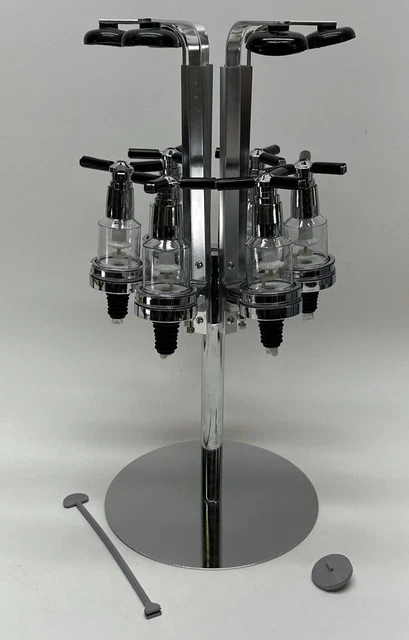 Dispensador de licor mesa estantes de vino dispensador de cócteles 6 botellas