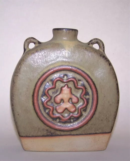 Vintage TREMAR Cornish Pottery Studio Stoneware Flask Jug Vase