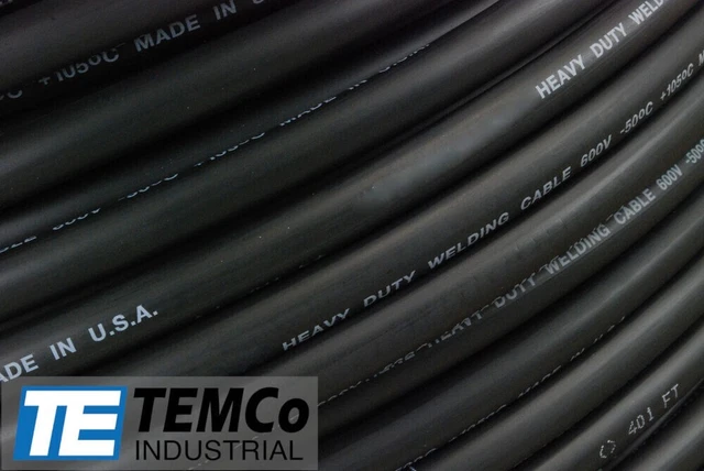 WELDING CABLE 3/0 AWG BLACK Per-Foot CAR BATTERY USA NEW Gauge Copper Solar
