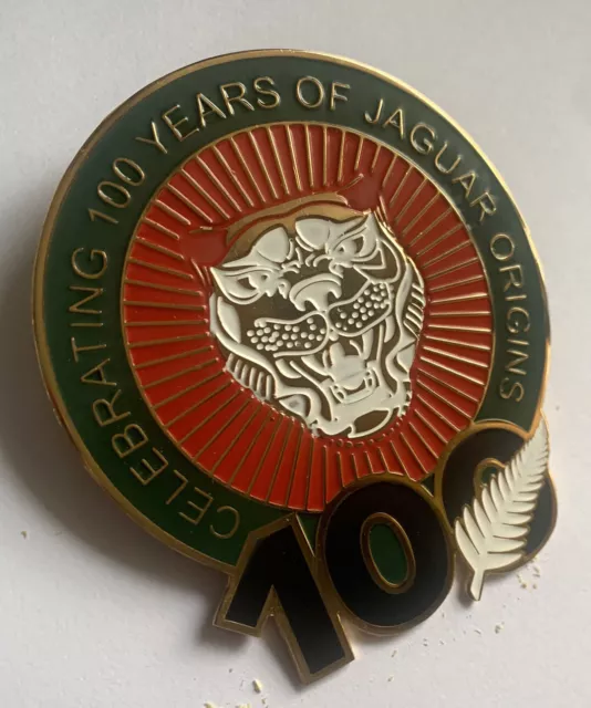 Car Badge-Jaguar celebrating 100 years of Jaguar originis mg Jaguar triumph