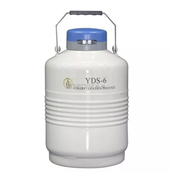 6 L Liquid Nitrogen Container Cryogenic LN2 Tank Dewar With Strap YDS-6 gz
