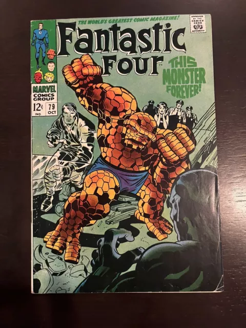 Fantastic Four 79 Fine Copy Great Colors 1968 Marvel