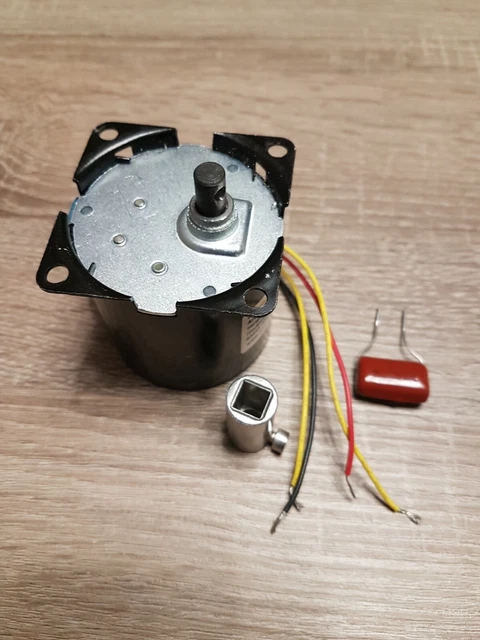 AC 230V, Grillmotor, 4,2 U/min, Getriebemotor, links- und Rechtslauf, 14 W , NEU