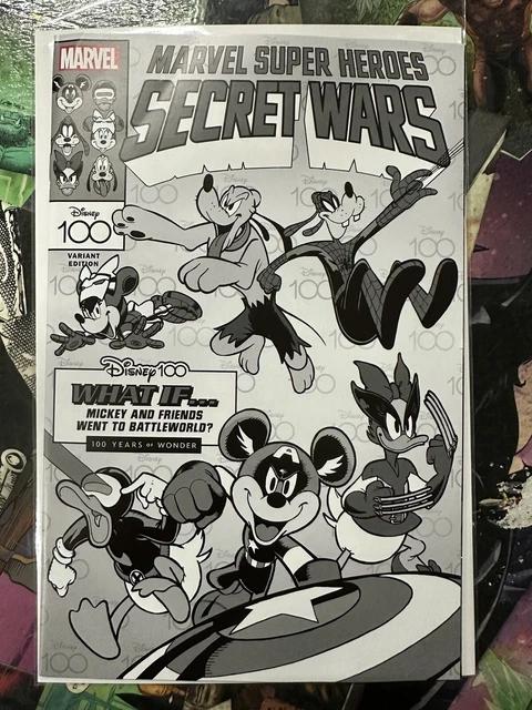 Amazing Spider-Man #37 1:100 B&W Disney Ratio Variant Marvel Comics 2023
