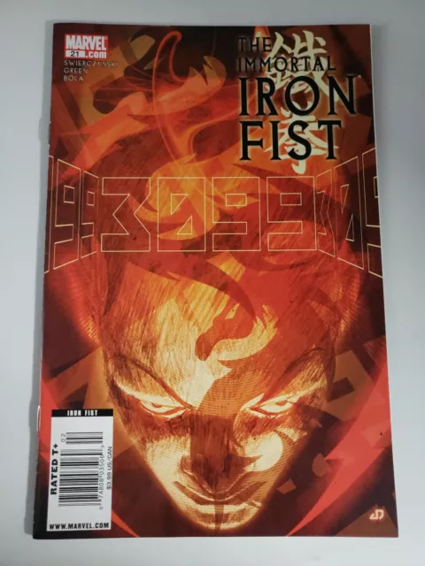 The Immortal Iron Fist No. 21 (Feb 2009) Marvel Comic Newsstand Variant K3a131