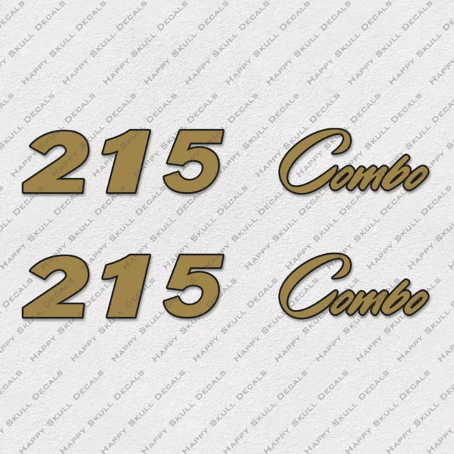 PRO CRAFT 215 COMBO GOLD NEW STYLE DECALS STICKERS Set of 2 11.5" LONG