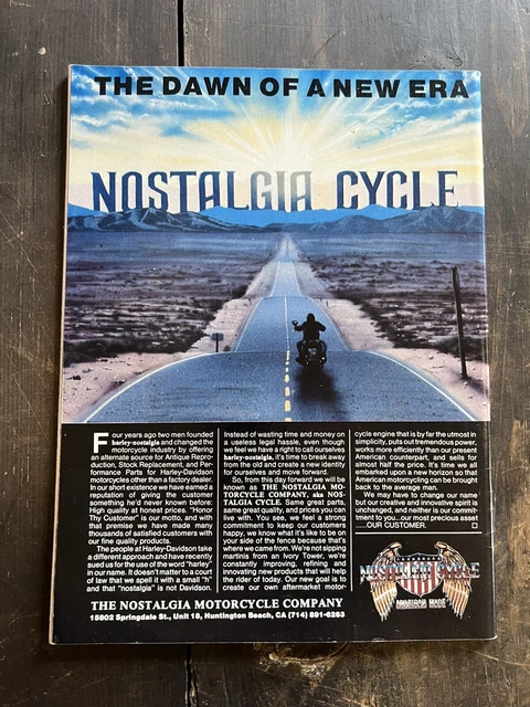 EASYRIDERS SUPERCYCLE MAGAZINE August 1984 centerfold chopper biker ...