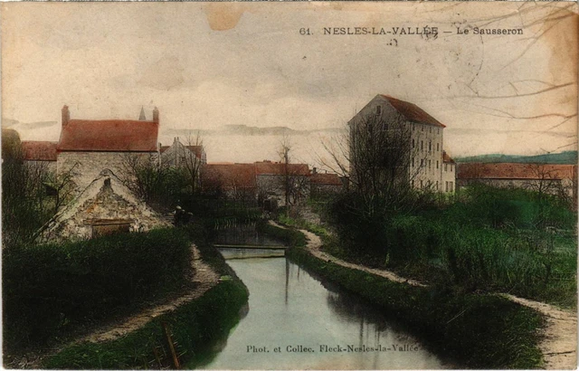 CPA NESLES-la-VALLEY - Le Sausseron (107083)