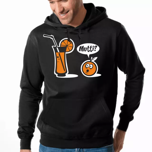 Mutti ? Orange O-Saft Comic Fun Sprüche Comedy Kapuzenpullover Hoodie Sweater