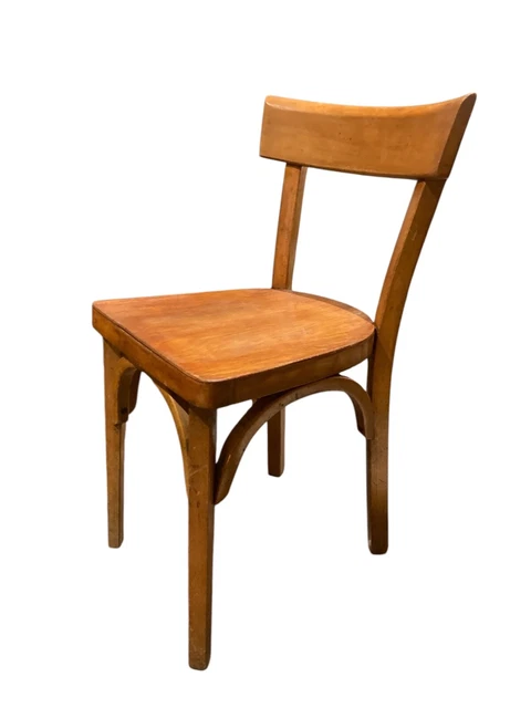 Ancienne chaise d'école Mullca avec accoudoirs