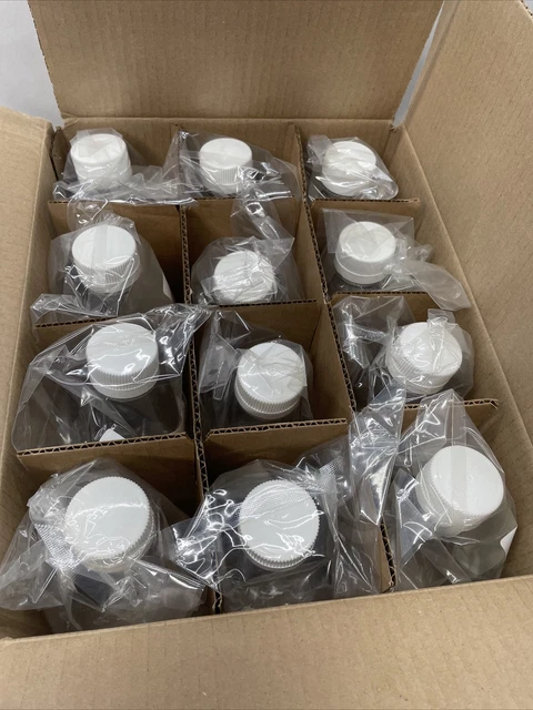 Case Of 12 Thermo Nalgene 500ml PETG Flask Baffled Bottom Disposable, Great Deal