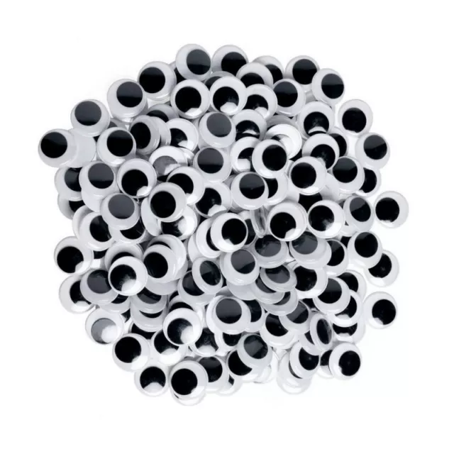 Lot de 100 Yeux diamètre 10 mm, à pupille mobile, en plastique, 50 paires à coll