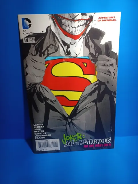 ADVENTURES OF SUPERMAN #14 - Joker Cover By Jock Variant, 2014 DC Comics. DC2