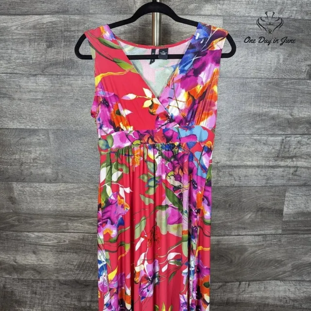 New Directions Petite Sleeveless Maxi Dress Size PM