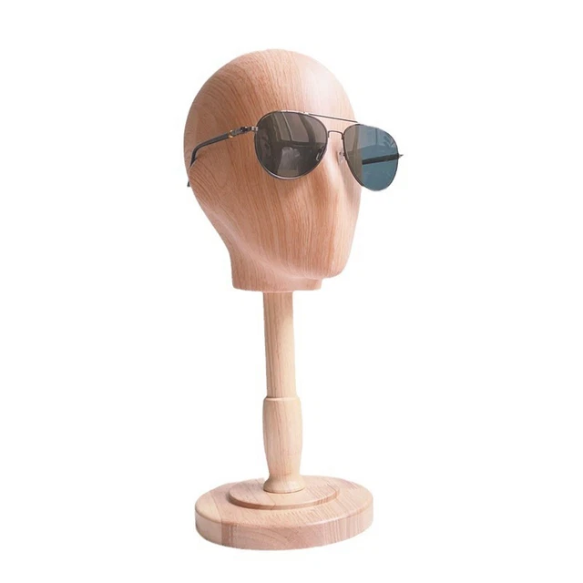 Support Mannequin Enfant Avec Tête Pour Chapeaux Et Casquettes - Hauteur 49cm - Bois Et Tissu