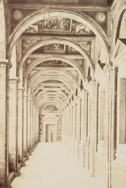 FRATELLI ALINARI (19.Jhd), Halle im Vatikan, Rom, um 1880, Albuminpapierabzug 3