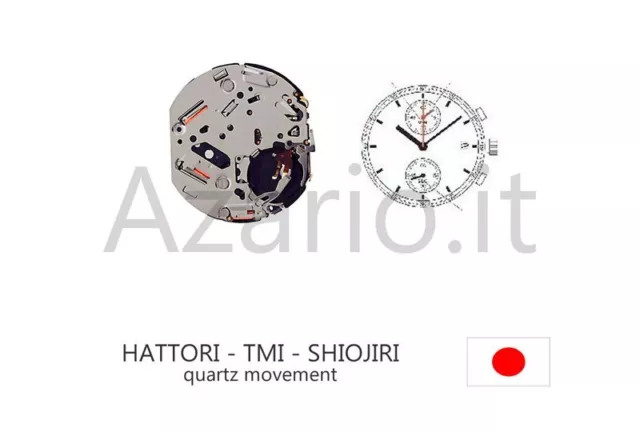 Movimento al quarzo HATTORI YM91 movement quartz Shiojiri TMI watch Japan Made