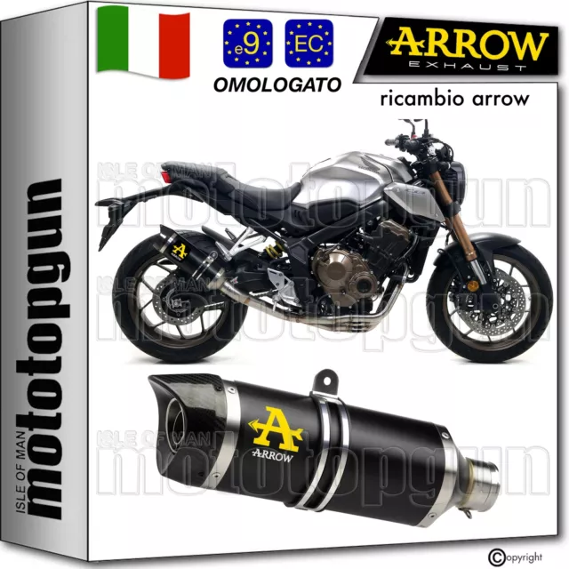 Arrow Scarico Omologato Thunder Alluminio Nero C Honda Cb 650 R 2021 21 2022 22