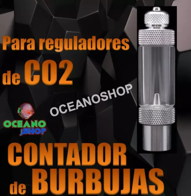 Contador De Burbujas Co2 Para Regulador De Flujo Acuario Plantas Plantado Cuenta