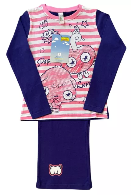 Girls Pyjamas Nightwear Moshi Monsters Long sleeved 5-6 & 9-10 Years pink