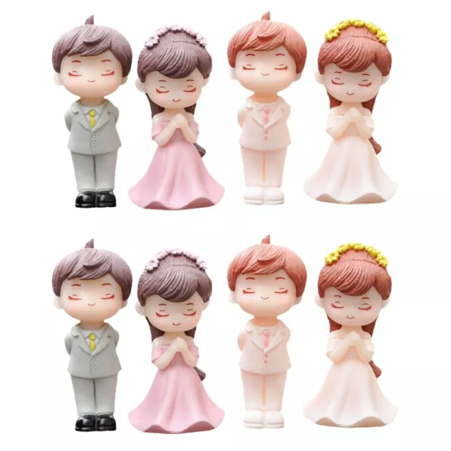 4 Pairs Braut Bräutigam Puppe Geschenke Für Mädchen Cupcakes Empfindlich