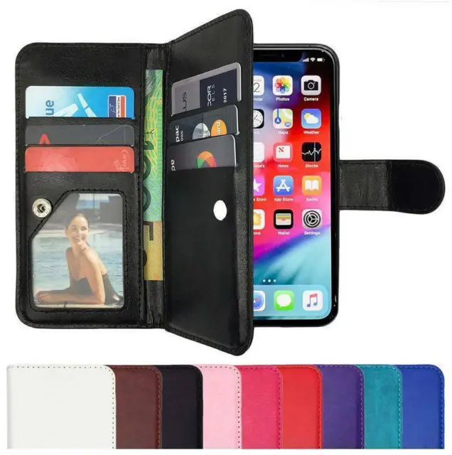 Leather Flip Case Wallet Cover Stand For Apple iPhone 7 6S 6 Plus 5S 5C 5 4 SE 8