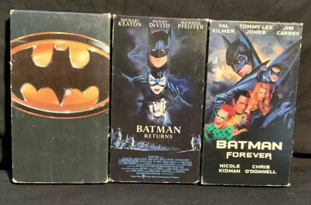 BATMAN (VHS, 1997), Batman Returns, And Batman Forever VHS Lot!!3 ...
